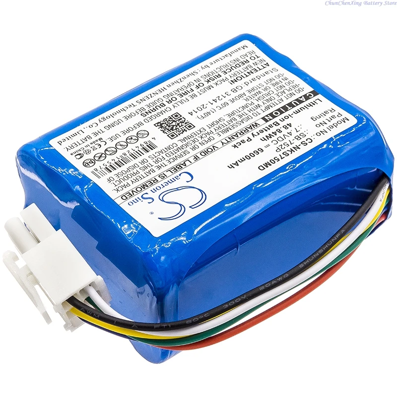 7.4V 48.84Wh 6600mAh Medical Li-ion Battery SB-752P SB 752P for Nihon Kohden SVM-7501 SVM 7501 +TOOL
7.4V 48.84Wh 6600mAh Medical Li-ion Battery SB-752P SB 752P for Nihon Kohden SVM-7501 SVM 7501 +TOOL