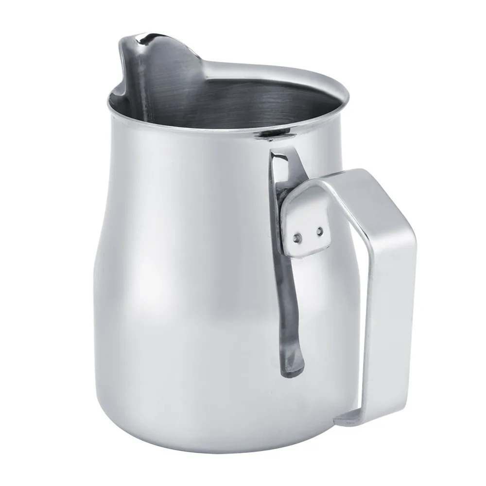 Stainless Steel Stainless Steel Coffee Jug Silver 750ml/25oz Milk Frothing Pot 550ml/18oz Espresso Latte Art Pitcher
Stainless Steel Stainless Steel Coffee Jug Silver 750ml/25oz Milk Frothing Pot 550ml/18oz Espresso Latte Art Pitcher