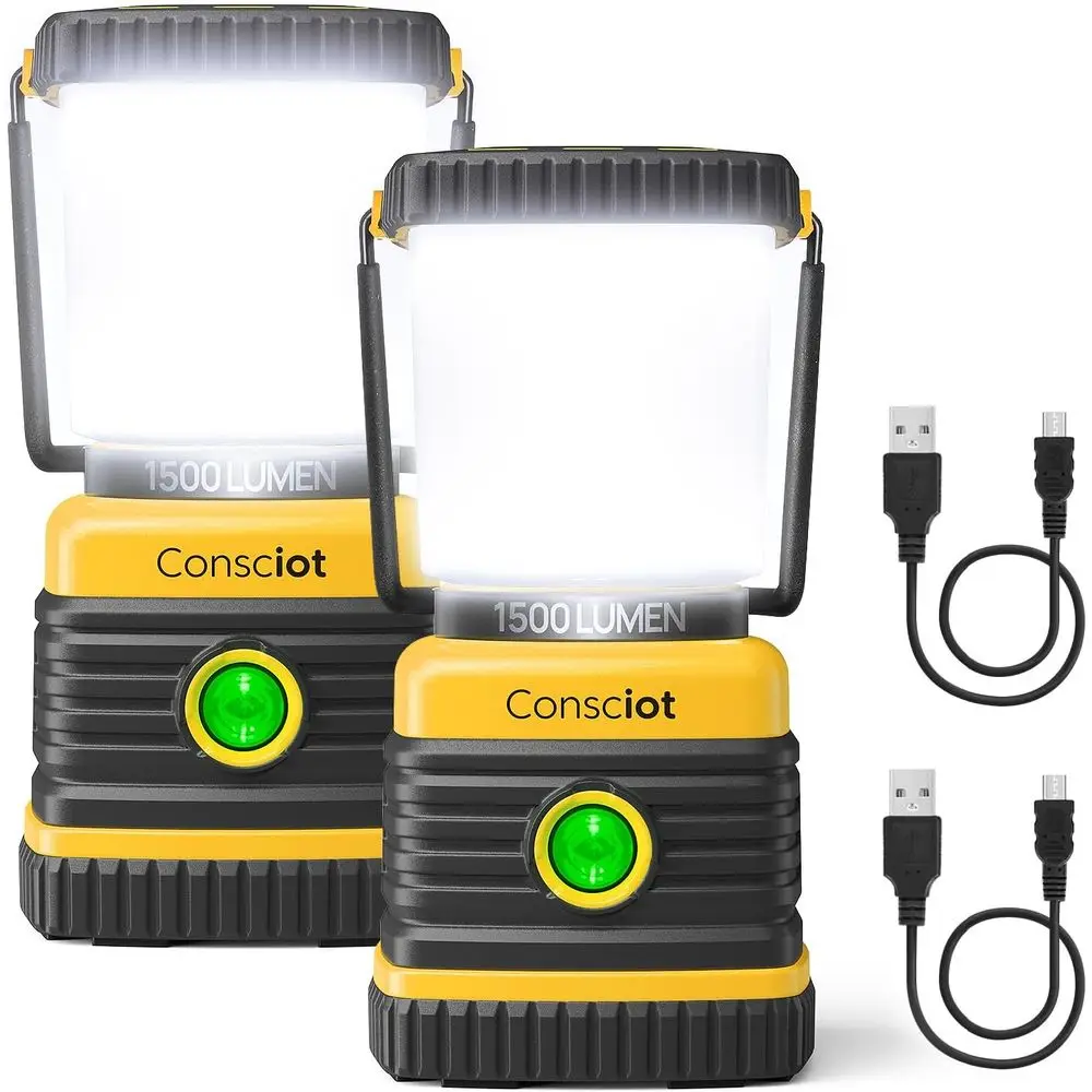 Rechargeable LED Camping Lantern, 1500 Lumens, 5 Modes, 100H Runtime, IPX4 Waterproof, Dimmable for Outdoors or Emergencies
Rechargeable LED Camping Lantern, 1500 Lumens, 5 Modes, 100H Runtime, IPX4 Waterproof, Dimmable for Outdoors or Emergencies