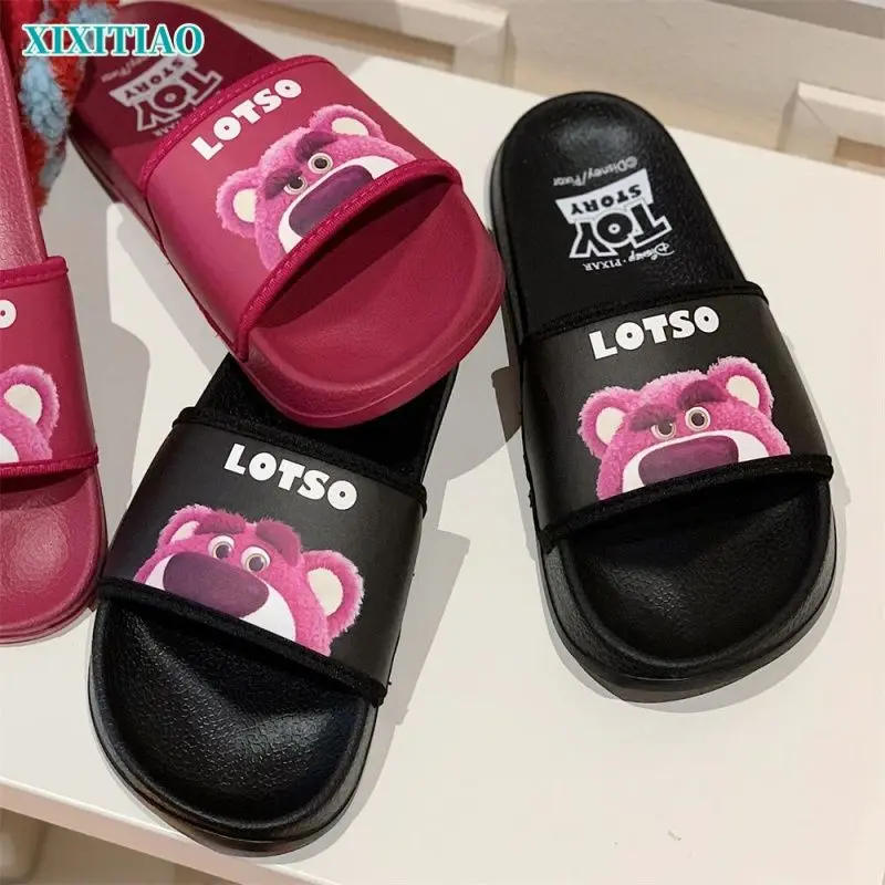 Disney cute cartoon lotso beach shoes are versatile and casual in summer, and wear non-slip soft-soled one-line home slippers
Disney cute cartoon lotso beach shoes are versatile and casual in summer, and wear non-slip soft-soled one-line home slippers