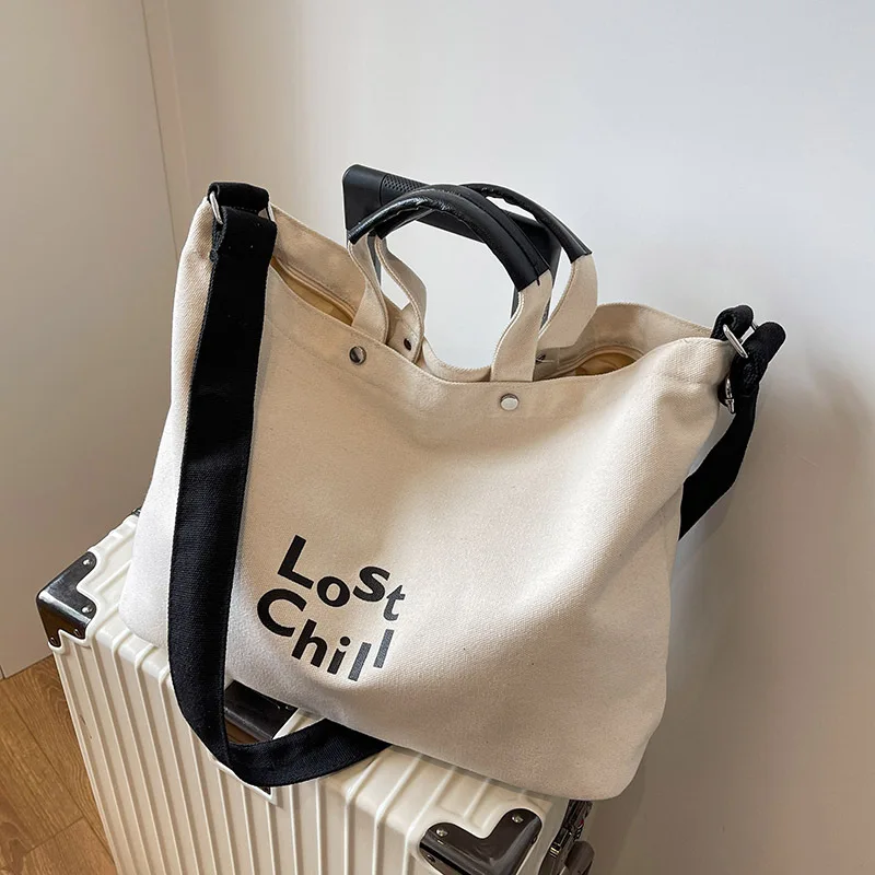 Canvas Women Tote Bags Large Capacity Fashion Female Shoulder Bag Commuting Carrying Bag Casual Designer Handbag Shopper Bag
Canvas Women Tote Bags Large Capacity Fashion Female Shoulder Bag Commuting Carrying Bag Casual Designer Handbag Shopper Bag