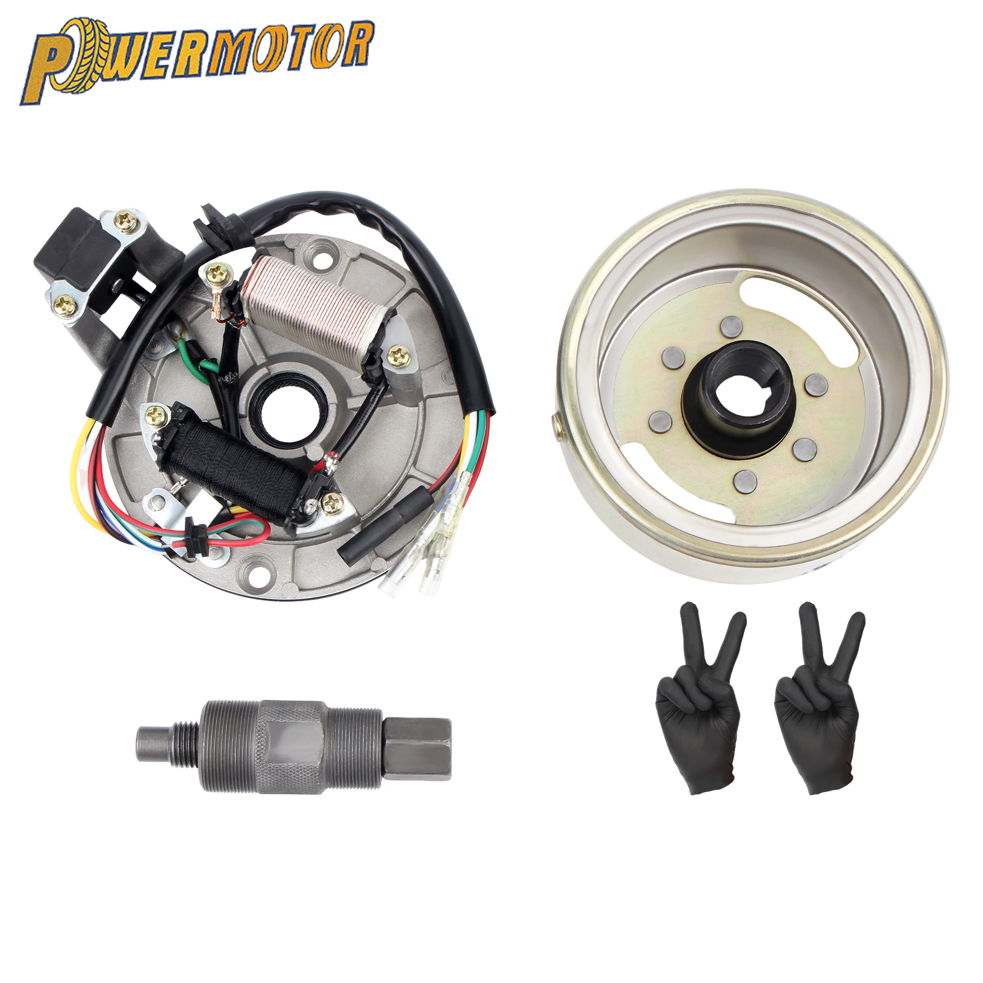 Motorcycle Double Line Magneto Stator Plate Flywheel Puller Kit For 50cc 70cc 90cc 110cc 125cc ATV Quad Pit Dirt Bike Modified
Motorcycle Double Line Magneto Stator Plate Flywheel Puller Kit For 50cc 70cc 90cc 110cc 125cc ATV Quad Pit Dirt Bike Modified