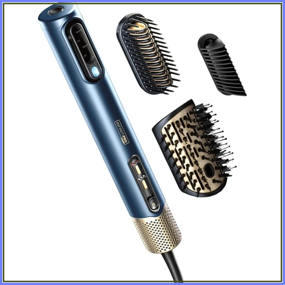 DigitalAIRE Hair Dryer & Styler: Ionic All-in-One Blow Dryer with 3 Attachments, Dark Blue
DigitalAIRE Hair Dryer & Styler: Ionic All-in-One Blow Dryer with 3 Attachments, Dark Blue