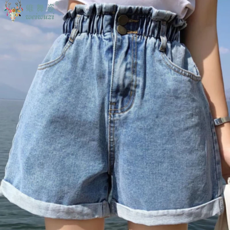 S-5XL Y2k Summer Women Denim Shorts Causal Harem Ruffled White Blue Plus Size High Waist Pants Female Elastic Short Hot Sale
S-5XL Y2k Summer Women Denim Shorts Causal Harem Ruffled White Blue Plus Size High Waist Pants Female Elastic Short Hot Sale