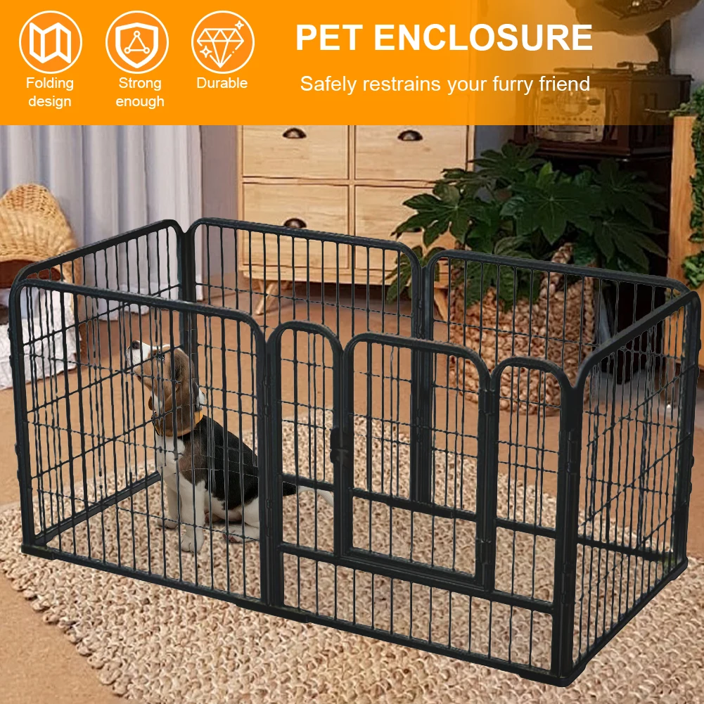 6 Panels Dog Playpen Fence Foldable Exercise Puppy Kennel Cage Heavy Duty Dog Exercise Fence for Dog Cat Rabbit Pet Exercise
6 Panels Dog Playpen Fence Foldable Exercise Puppy Kennel Cage Heavy Duty Dog Exercise Fence for Dog Cat Rabbit Pet Exercise