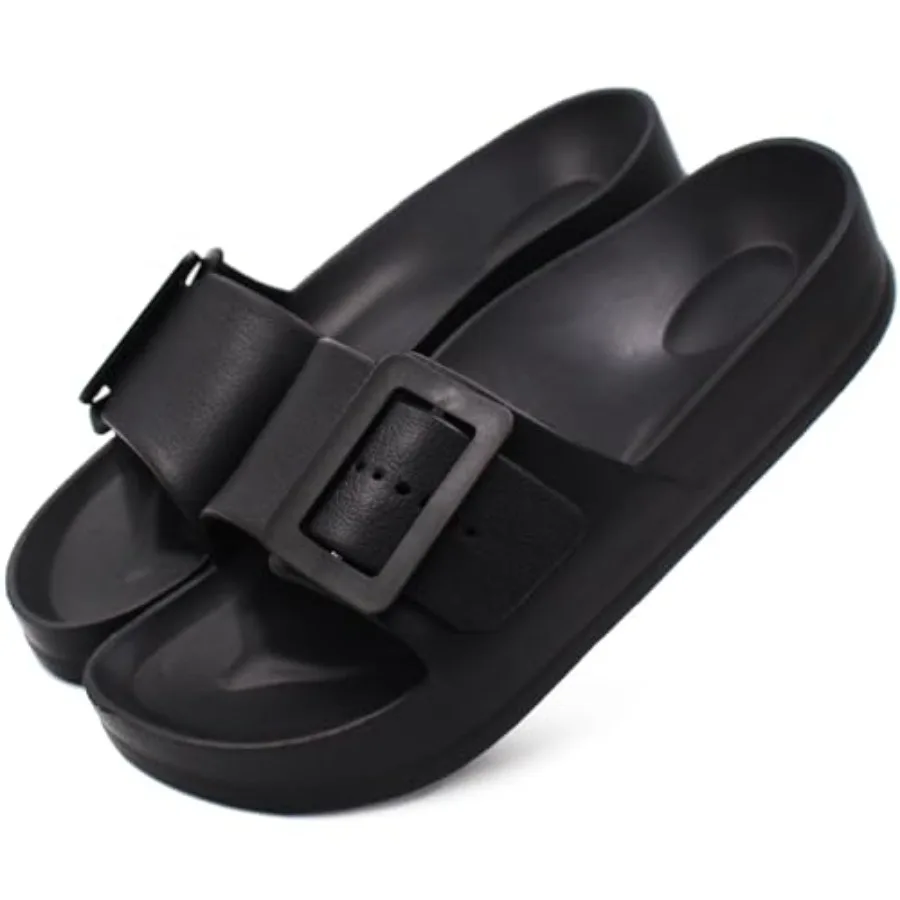Women's Sandals With Arch Support Adjustable Buckle Platform Cloud Slides Summer Lightweight Soft Slippers Non-Slip Shower Shoe
Women's Sandals With Arch Support Adjustable Buckle Platform Cloud Slides Summer Lightweight Soft Slippers Non-Slip Shower Shoe