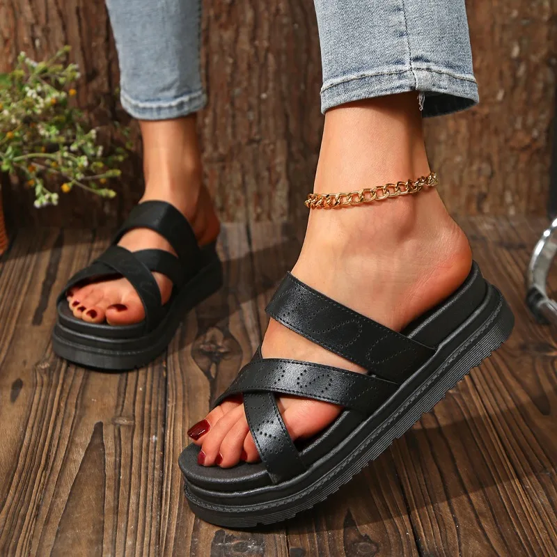 2025 Summer Plus Size Women's Slippers Concise Outdoor Casual Sandals Women Round Toe Platform Open Toe Flat with Slippers
2025 Summer Plus Size Women's Slippers Concise Outdoor Casual Sandals Women Round Toe Platform Open Toe Flat with Slippers