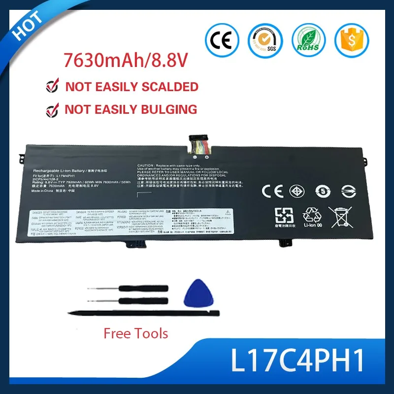 L17C4PH1/L17C4PH2/L17M4PH1/L17M4PH3 Battery For Lenovo Yoga C930 Laptop 7.68V 60Wh
L17C4PH1/L17C4PH2/L17M4PH1/L17M4PH3 Battery For Lenovo Yoga C930 Laptop 7.68V 60Wh