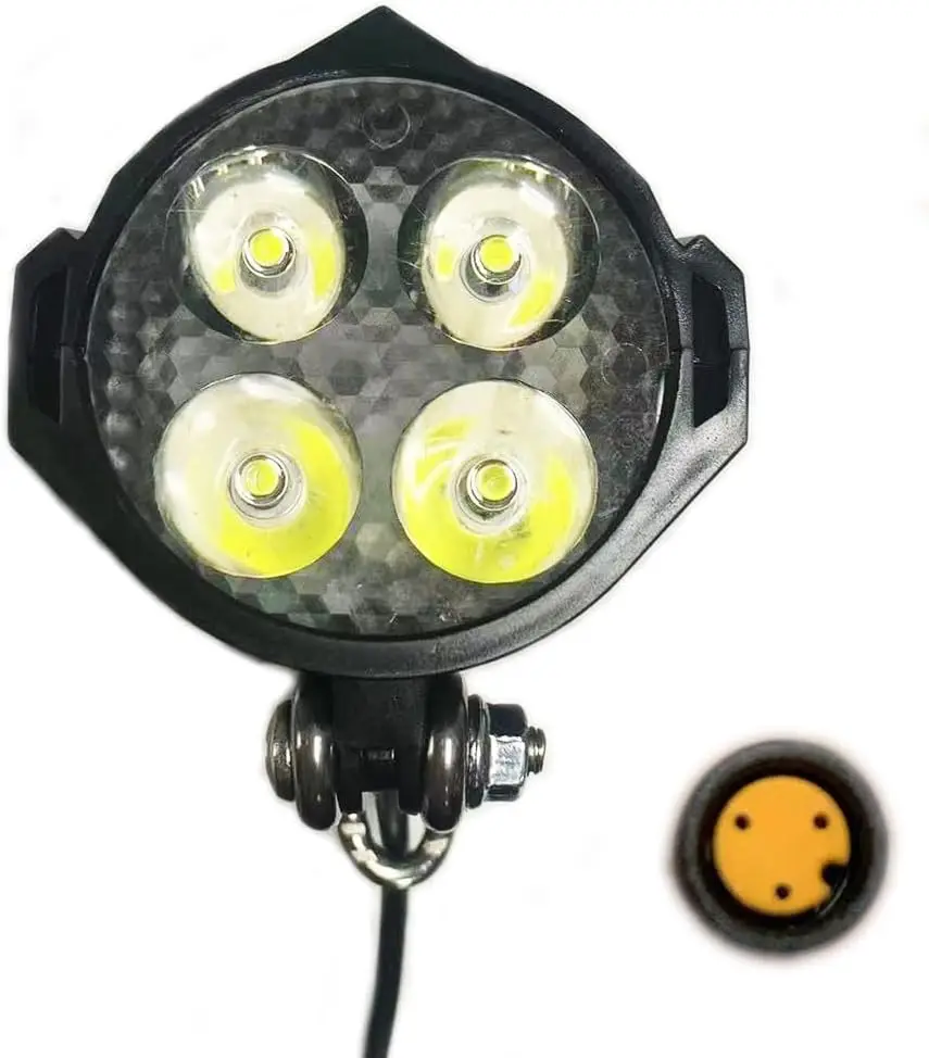 Nulkomma Ebike Headlight 36V-48V Super Bright LED Light for Electric Bike Scooter Mountain Bike Light Night Riding Waterproof
Nulkomma Ebike Headlight 36V-48V Super Bright LED Light for Electric Bike Scooter Mountain Bike Light Night Riding Waterproof