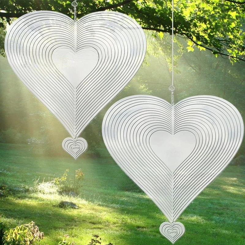 2025Beating Heart Wind Spinner Mirror Stainless Steel Love Metal Wind Chime Pendant
2025Beating Heart Wind Spinner Mirror Stainless Steel Love Metal Wind Chime Pendant