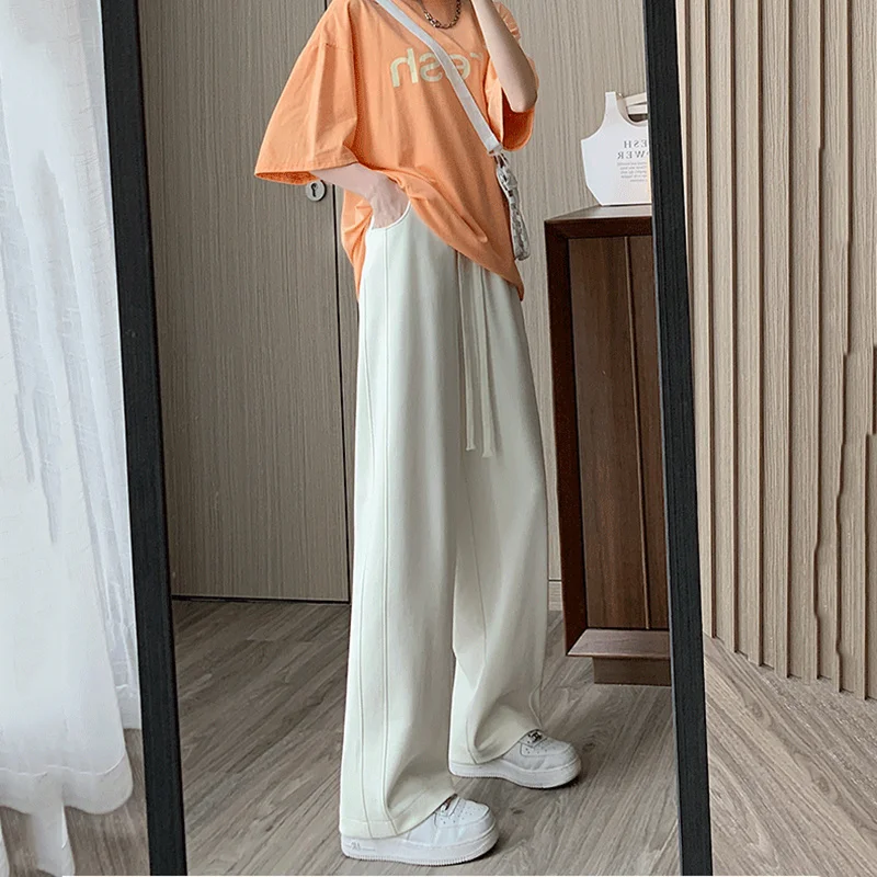 Women's High Waist Casual Long Pants, Loose Vertical Banana Sports Pants, Female Wide-Leg Pants, Spring, Summer, New, 2023
Women's High Waist Casual Long Pants, Loose Vertical Banana Sports Pants, Female Wide-Leg Pants, Spring, Summer, New, 2023