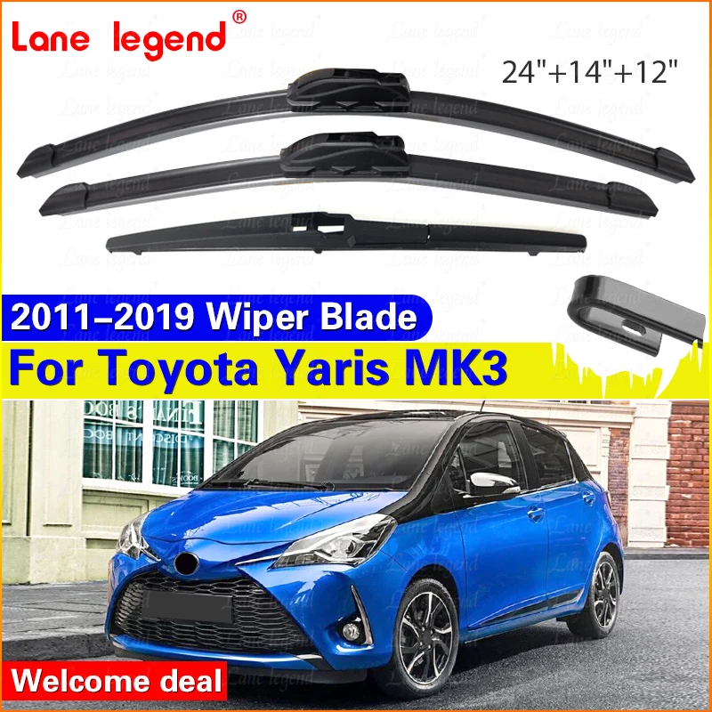 3PCS Car Wiper For Toyota Yaris MK3 Hatchback 2011-2019 Front Rear Wiper Blades Brushes Auto Accessories 2015 2016 2017 2018
3PCS Car Wiper For Toyota Yaris MK3 Hatchback 2011-2019 Front Rear Wiper Blades Brushes Auto Accessories 2015 2016 2017 2018