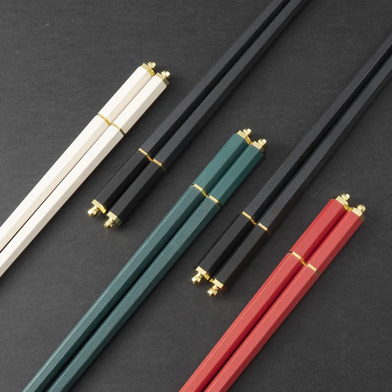 Yjq 5pcs non-slip alloy chopsticks, high temperature resistance and non-moldy hotel home meal sharing black chopsticks
Yjq 5pcs non-slip alloy chopsticks, high temperature resistance and non-moldy hotel home meal sharing black chopsticks