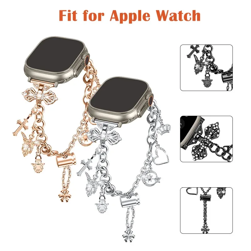 Stainless Steel Strap for Apple Watch Band Women Bracelet Diamond Metal Bands Accessories for IWatch Series10 9 8 7 SE 6 5
Stainless Steel Strap for Apple Watch Band Women Bracelet Diamond Metal Bands Accessories for IWatch Series10 9 8 7 SE 6 5