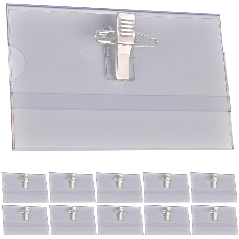 50pcs PVC Name Tag Clips for Badges Staff Transparent ID Card Holder Lightweight Compact Size Nurse Office Use
50pcs PVC Name Tag Clips for Badges Staff Transparent ID Card Holder Lightweight Compact Size Nurse Office Use