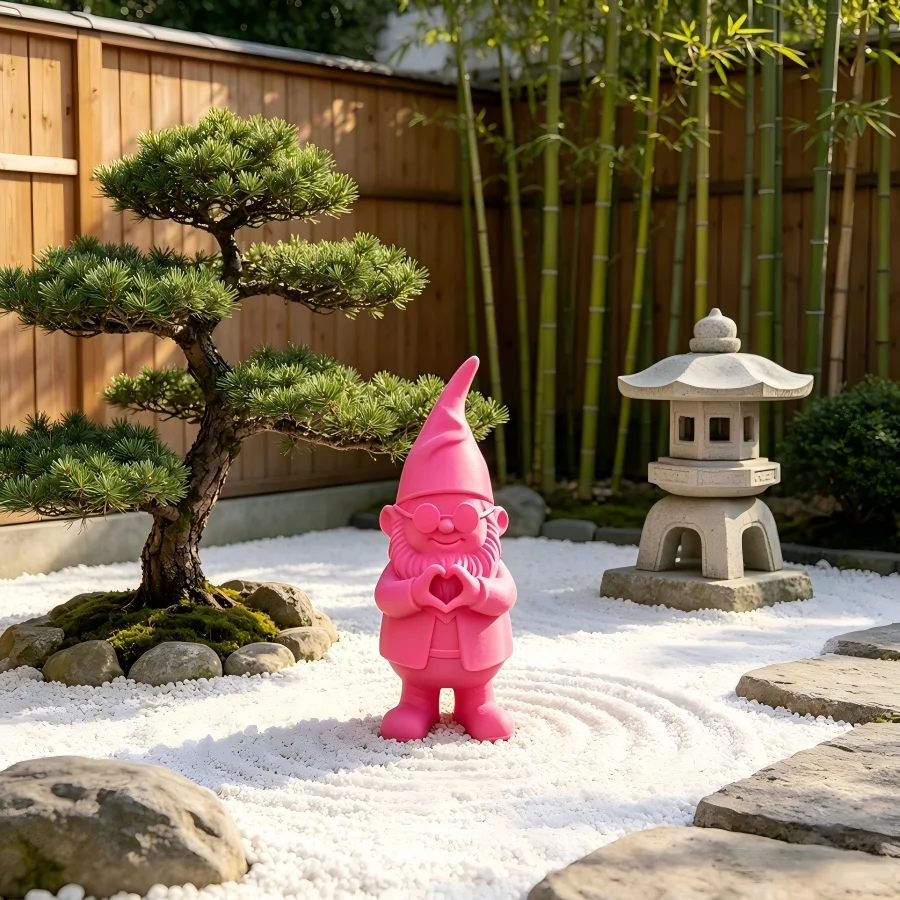 3D Printed Garden Elf Sculpture Wearing Playful Sunglasses, Cute Pink Hand-held Heart-shaped Courtyard Decoration
3D Printed Garden Elf Sculpture Wearing Playful Sunglasses, Cute Pink Hand-held Heart-shaped Courtyard Decoration