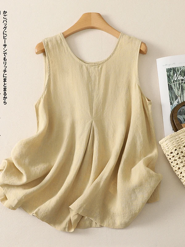 Loose Casual Sleeveless round Neck Color Women's Top Inner Wear Summer New Style A-Line Vest plus Size Fashion
Loose Casual Sleeveless round Neck Color Women's Top Inner Wear Summer New Style A-Line Vest plus Size Fashion
