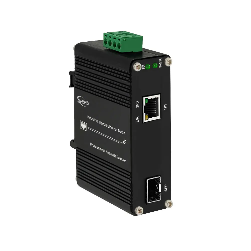 Mini Industrial Gigabit Media Converter DIN Rail Mount Outdoor Use Hardened RJ45 to Fiber Optic Converter 12-48VDC
Mini Industrial Gigabit Media Converter DIN Rail Mount Outdoor Use Hardened RJ45 to Fiber Optic Converter 12-48VDC