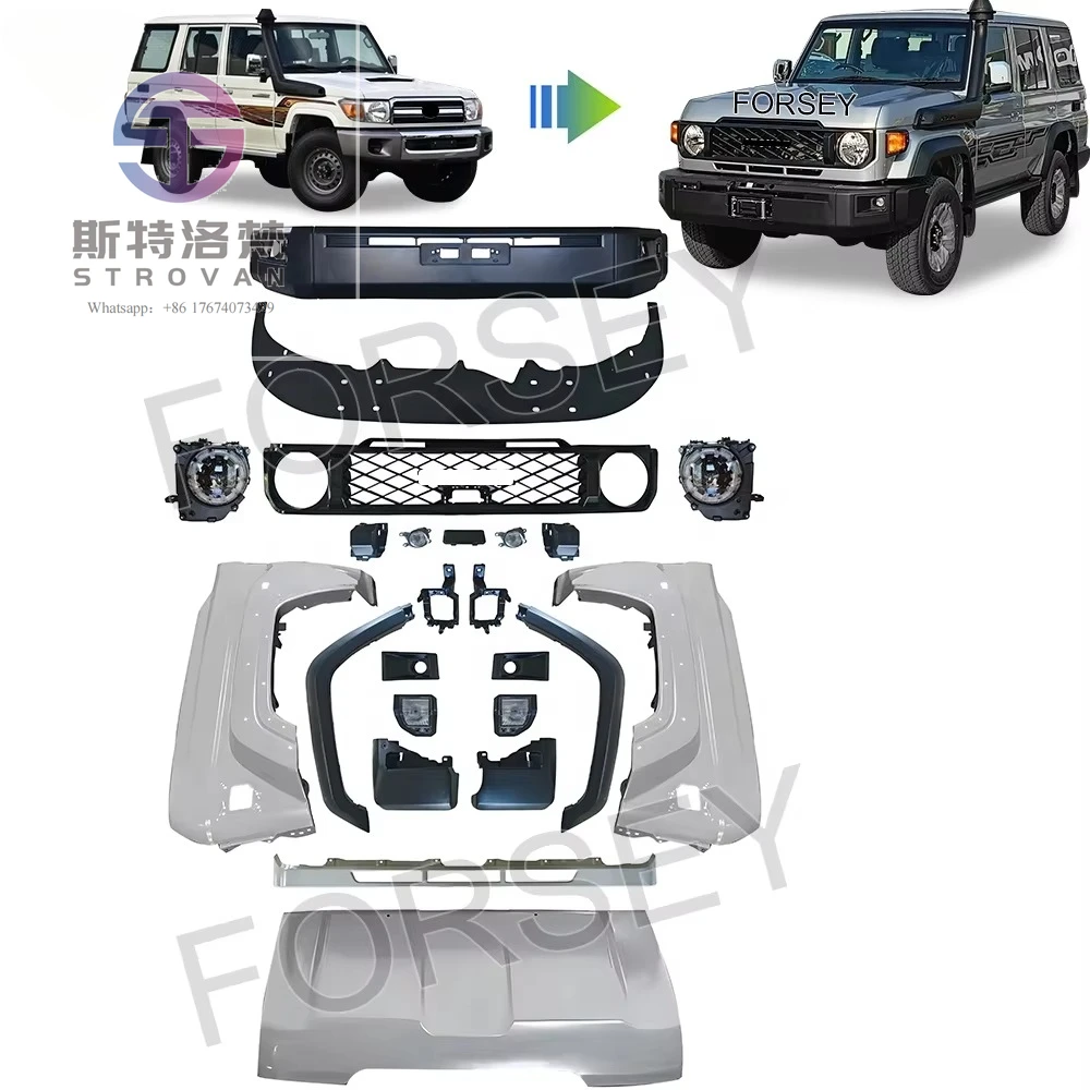 Upgrade Body Kit Car Bumper Hood Body Kit Headlight 2014 - Toyota Land Cruiser 2023 to 2024 LC76 Body Kit
Upgrade Body Kit Car Bumper Hood Body Kit Headlight 2014 - Toyota Land Cruiser 2023 to 2024 LC76 Body Kit