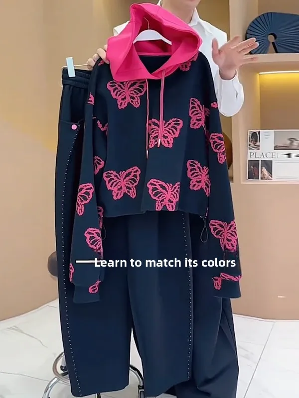Miu Style Casual Sports Set Women's Autumn Fashion Anti-Aging Knot Sweatshirt Wide Leg Pants Two-Piece Set
Miu Style Casual Sports Set Women's Autumn Fashion Anti-Aging Knot Sweatshirt Wide Leg Pants Two-Piece Set