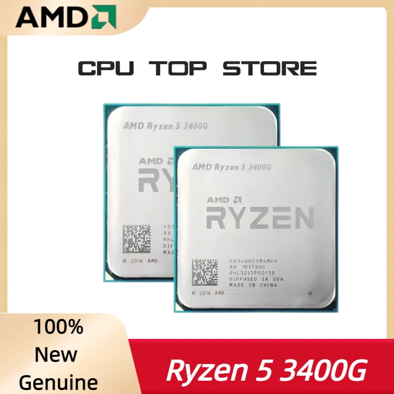 AMD Ryzen 5 3400G R5 3400G 3.7GHz Quad-Core Eight-Thread 65W CPU Processor YD3400C5M4MFH Socket AM4
AMD Ryzen 5 3400G R5 3400G 3.7GHz Quad-Core Eight-Thread 65W CPU Processor YD3400C5M4MFH Socket AM4