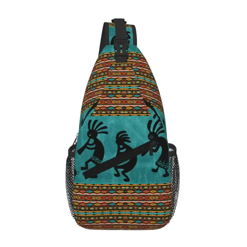 Southwest Tribal Native American Kokopelli Sling Chest Bag Customized Shoulder Crossbody Backpack for Men Traveling Daypack
Southwest Tribal Native American Kokopelli Sling Chest Bag Customized Shoulder Crossbody Backpack for Men Traveling Daypack
