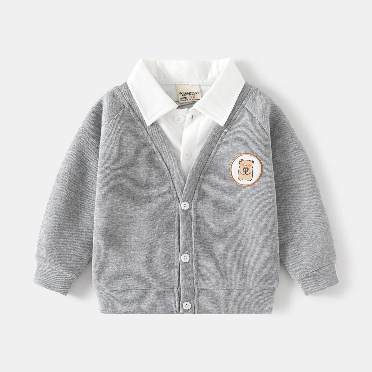 Autumn New Korean Version Fake Two Coats Children Fashion Long-sleeved Hooded Coat Boys Soft Cardigan Top Polo Shirts
Autumn New Korean Version Fake Two Coats Children Fashion Long-sleeved Hooded Coat Boys Soft Cardigan Top Polo Shirts