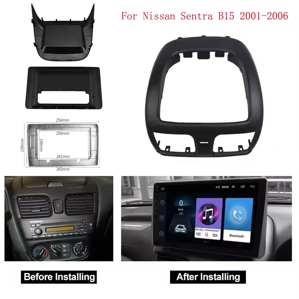 Car Fascia Panel For Nissan Sentra Almera 2000-2006 Pocket Base Audio Radio Dash Kit Facia Console Bezel Adapter Plate Parts
Car Fascia Panel For Nissan Sentra Almera 2000-2006 Pocket Base Audio Radio Dash Kit Facia Console Bezel Adapter Plate Parts