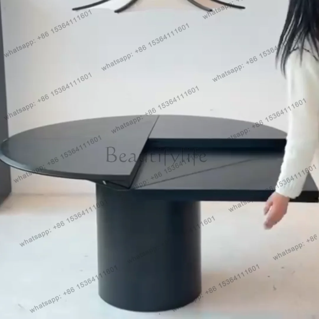 New Chinese-style North American black walnut dining table folding table light luxury simple household size apartment
New Chinese-style North American black walnut dining table folding table light luxury simple household size apartment