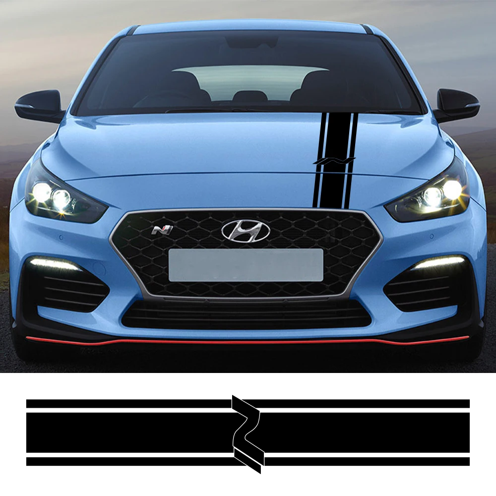 Наклейка на капот автомобиля для Hyundai I30N i30 N-Line GDI MK3, гоночный спортивный стиль в полоску, виниловые декоративные наклейки, аксессуары для автотюнинга
Наклейка на капот автомобиля для Hyundai I30N i30 N-Line GDI MK3, гоночный спортивный стиль в полоску, виниловые декоративные наклейки, аксессуары для автотюнинга