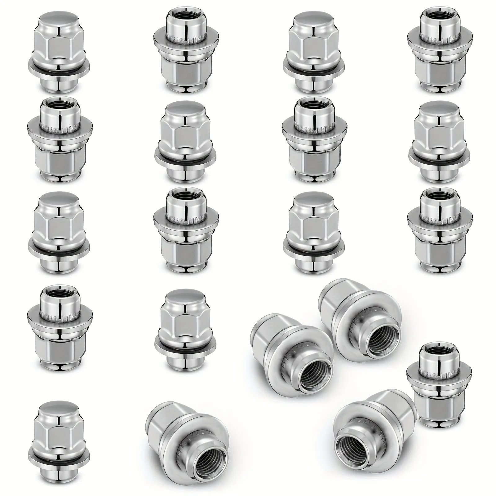 M12*1.5 specification 21mm across 37mm high 5307 Silver 20-pack wheel nuts, Heavy-Duty Corrosion
M12*1.5 specification 21mm across 37mm high 5307 Silver 20-pack wheel nuts, Heavy-Duty Corrosion