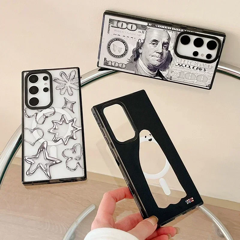 Dollar Magnetic Acrylic Black Border Case for Samsung Galaxy S22 Ultra S23 Ultra S24 S25 Ultra Cover Protective Shell
Dollar Magnetic Acrylic Black Border Case for Samsung Galaxy S22 Ultra S23 Ultra S24 S25 Ultra Cover Protective Shell