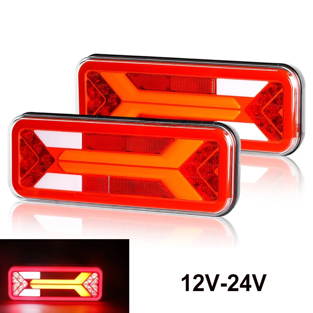 2PCS 12V 24V LED Combination Trailer Tail Light Turn Signal Brake Rear Fog Lamp Truck Reflector Reverse Light Camper Waterproof
2PCS 12V 24V LED Combination Trailer Tail Light Turn Signal Brake Rear Fog Lamp Truck Reflector Reverse Light Camper Waterproof