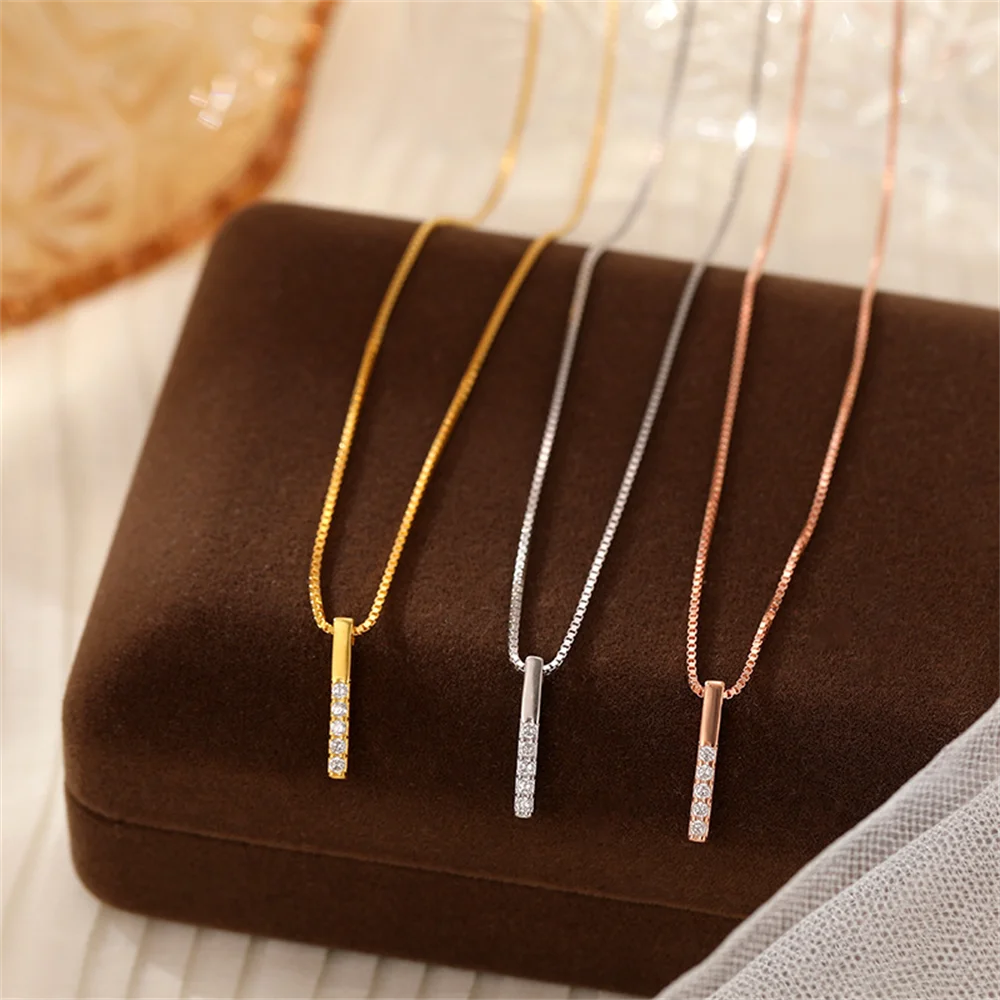 Корейское ожерелье с подвеской из стерлингового серебра 925 пробы с бриллиантами, легкая роскошная минималистичная крутая цепочка на ключицу
Корейское ожерелье с подвеской из стерлингового серебра 925 пробы с бриллиантами, легкая роскошная минималистичная крутая цепочка на ключицу