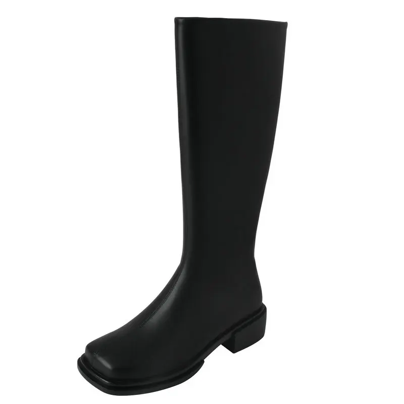 Square Toe Thick Heels Women Knee High Boots Autumn Winter Casual New Splicing Genuine Leather Thick Heels Shoes Woman
Square Toe Thick Heels Women Knee High Boots Autumn Winter Casual New Splicing Genuine Leather Thick Heels Shoes Woman