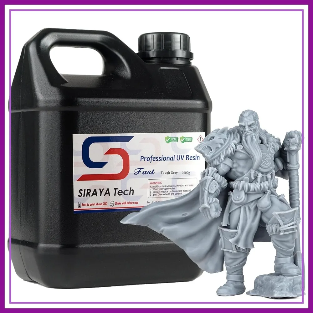 Fast ABS-Like Tough 3D Printer Resin, High Impact, Smooth Finish for 4K/8K/12K LCD DLP SLA - 2kg
Fast ABS-Like Tough 3D Printer Resin, High Impact, Smooth Finish for 4K/8K/12K LCD DLP SLA - 2kg