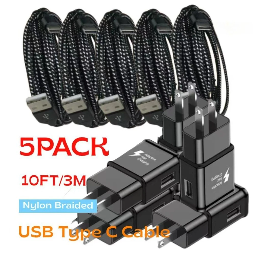 Комплект из 5 штук: быстрое зарядное устройство для стены и плетеный USB-C кабель (3 м) черного цвета для Galaxy S25, S24, S23 Ultra, A15, A13, A03s, A53, S22, S21, S20, S10, S9
Комплект из 5 штук: быстрое зарядное устройство для стены и плетеный USB-C кабель (3 м) черного цвета для Galaxy S25, S24, S23 Ultra, A15, A13, A03s, A53, S22, S21, S20, S10, S9