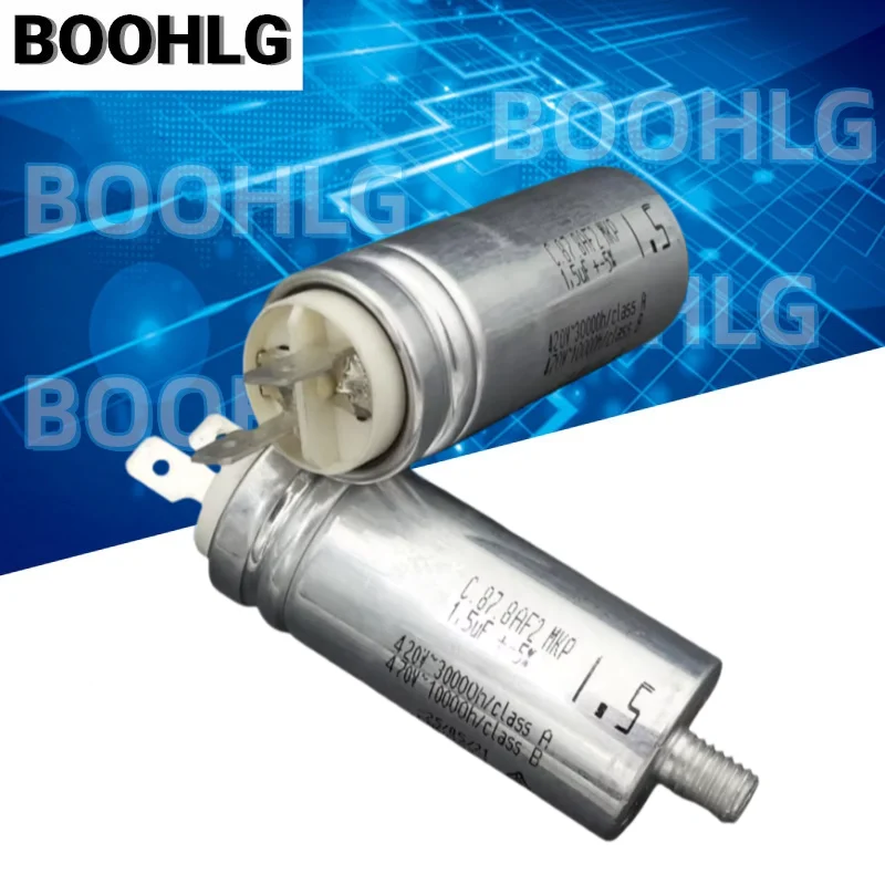 1PCS C.87.8AF2 MKP Film Capacitor 1.5uF Fan Motor Start-up & Running Capacitor
1PCS C.87.8AF2 MKP Film Capacitor 1.5uF Fan Motor Start-up & Running Capacitor