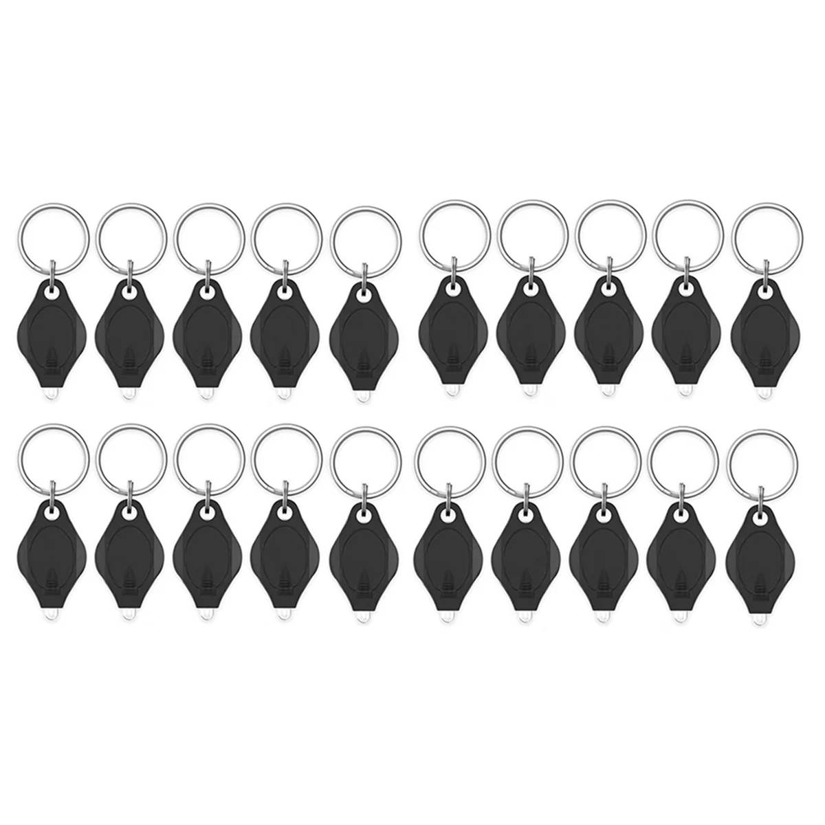 ABP-20Pack LED Keychain Light LED Keychain Light 12 Lumen for Outdoor Camping Hiking and Emergency Lighting Black
ABP-20Pack LED Keychain Light LED Keychain Light 12 Lumen for Outdoor Camping Hiking and Emergency Lighting Black