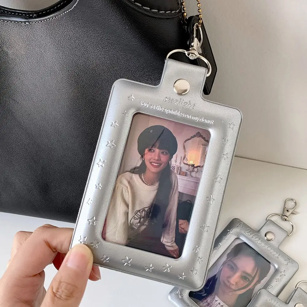 Multifunctional PVC Photo Card Case Silver 3 Inch Photo Card Holder With Keychain Card Protective Cover With Keychain
Multifunctional PVC Photo Card Case Silver 3 Inch Photo Card Holder With Keychain Card Protective Cover With Keychain