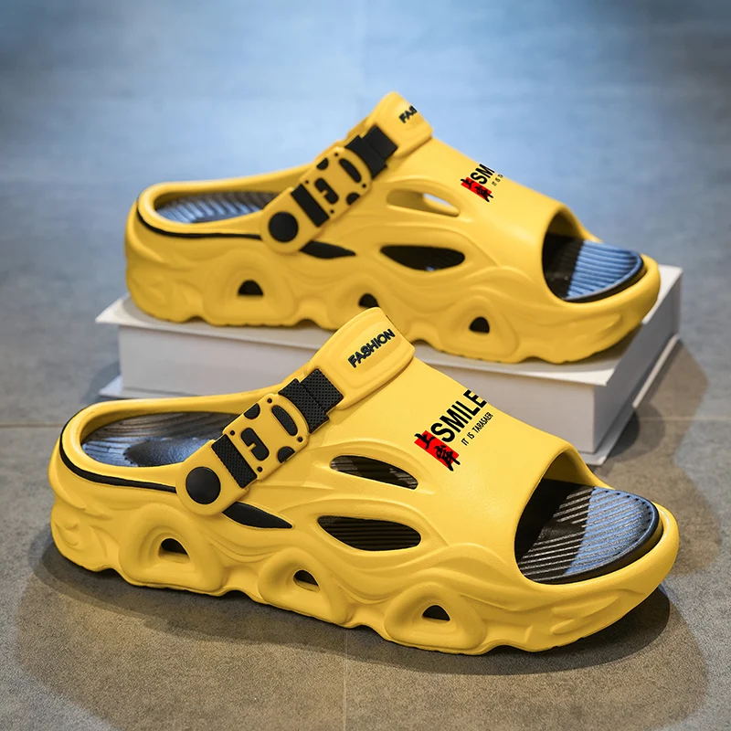 Summer Platform Slippers For Men Comfortable Lightweight Garden Shoes Man Hollow Out Men's Clogs Outdoor Non-slip Beach Sandals
Summer Platform Slippers For Men Comfortable Lightweight Garden Shoes Man Hollow Out Men's Clogs Outdoor Non-slip Beach Sandals