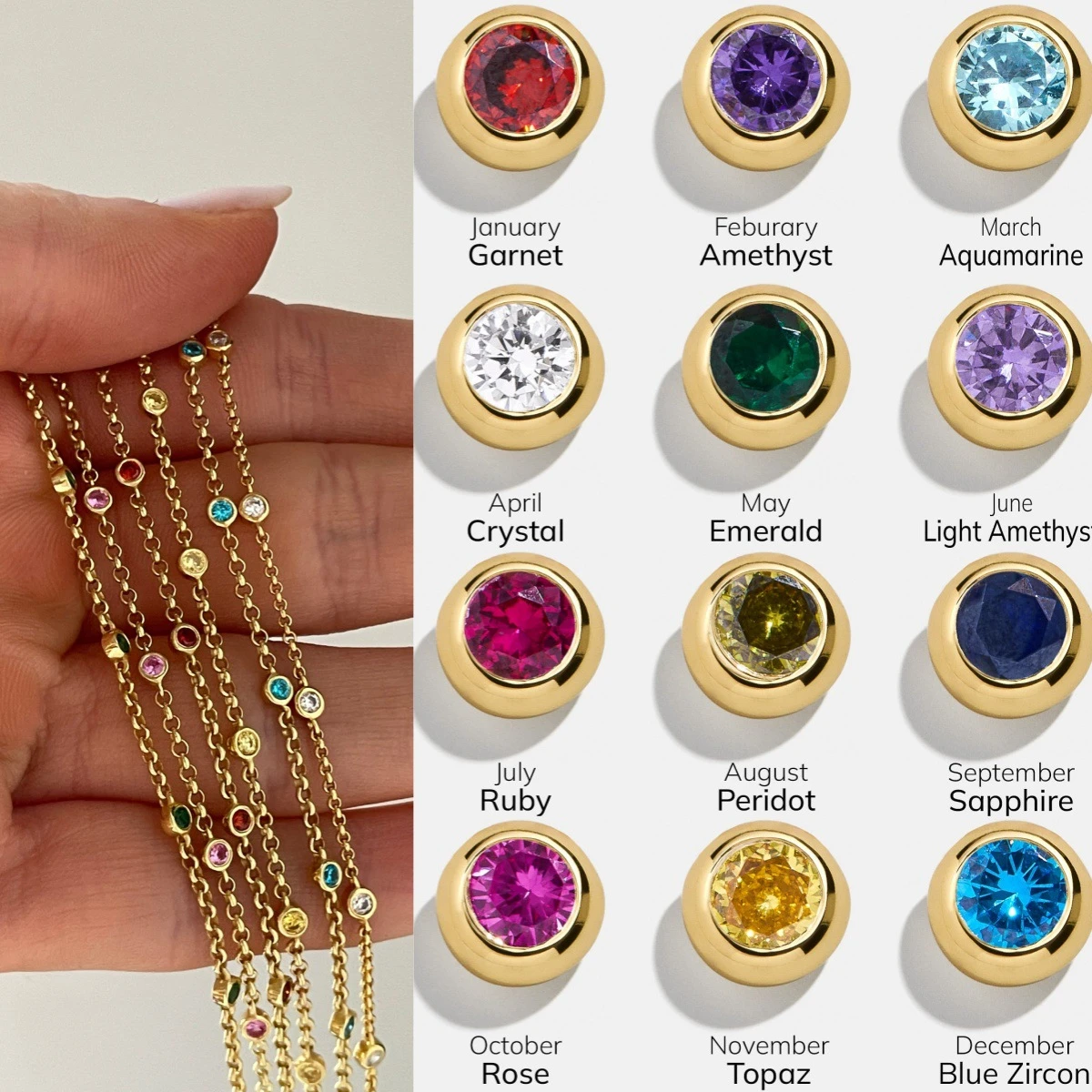 Hot selling 12th Birthday Stone Bracelet, Colorful Zircon, Classic and Versatile, Gold Plated Color Preserving Gift for Women
Hot selling 12th Birthday Stone Bracelet, Colorful Zircon, Classic and Versatile, Gold Plated Color Preserving Gift for Women