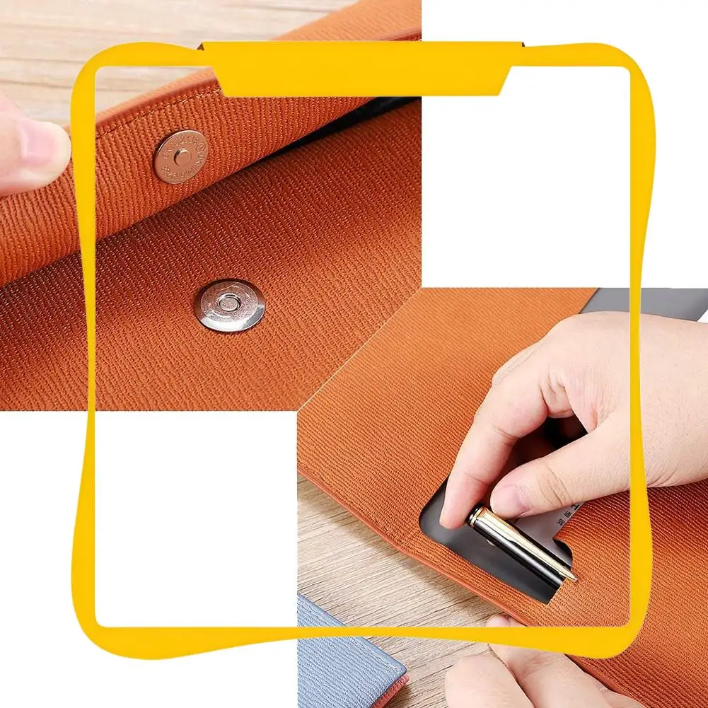 PU Leather A4 File Folder Document Holder Waterproof Portfolio Envelope Folder Case With Snap Closure
PU Leather A4 File Folder Document Holder Waterproof Portfolio Envelope Folder Case With Snap Closure