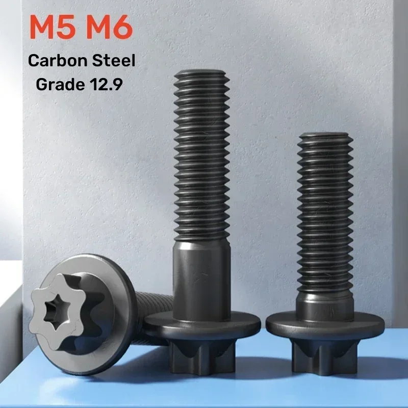 5~20pcs M5 M6 Torx-Head Bolt Grade 12.9 Black Carbon Steel Profile Flange Head Screw Length 17.5mm~43mm
5~20pcs M5 M6 Torx-Head Bolt Grade 12.9 Black Carbon Steel Profile Flange Head Screw Length 17.5mm~43mm