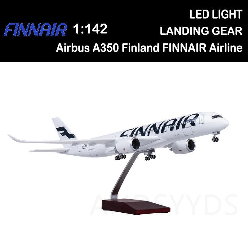 1:142 Scale Model Airplane Airbus A350 Finland New Airline W LED and Wheel Diecast Resin Aircraft Collection Display toy for kid
1:142 Scale Model Airplane Airbus A350 Finland New Airline W LED and Wheel Diecast Resin Aircraft Collection Display toy for kid