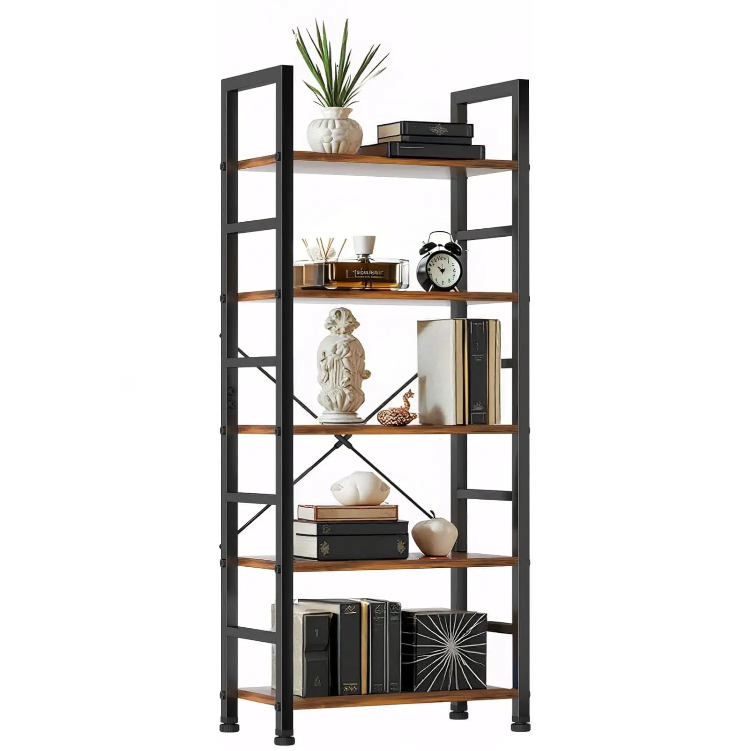 5 Tier Wooden Bookshelf Storage Organizer Open Shelf Display Rack Bedroom Office Living Room 24 Inch Wide, Customized
5 Tier Wooden Bookshelf Storage Organizer Open Shelf Display Rack Bedroom Office Living Room 24 Inch Wide, Customized