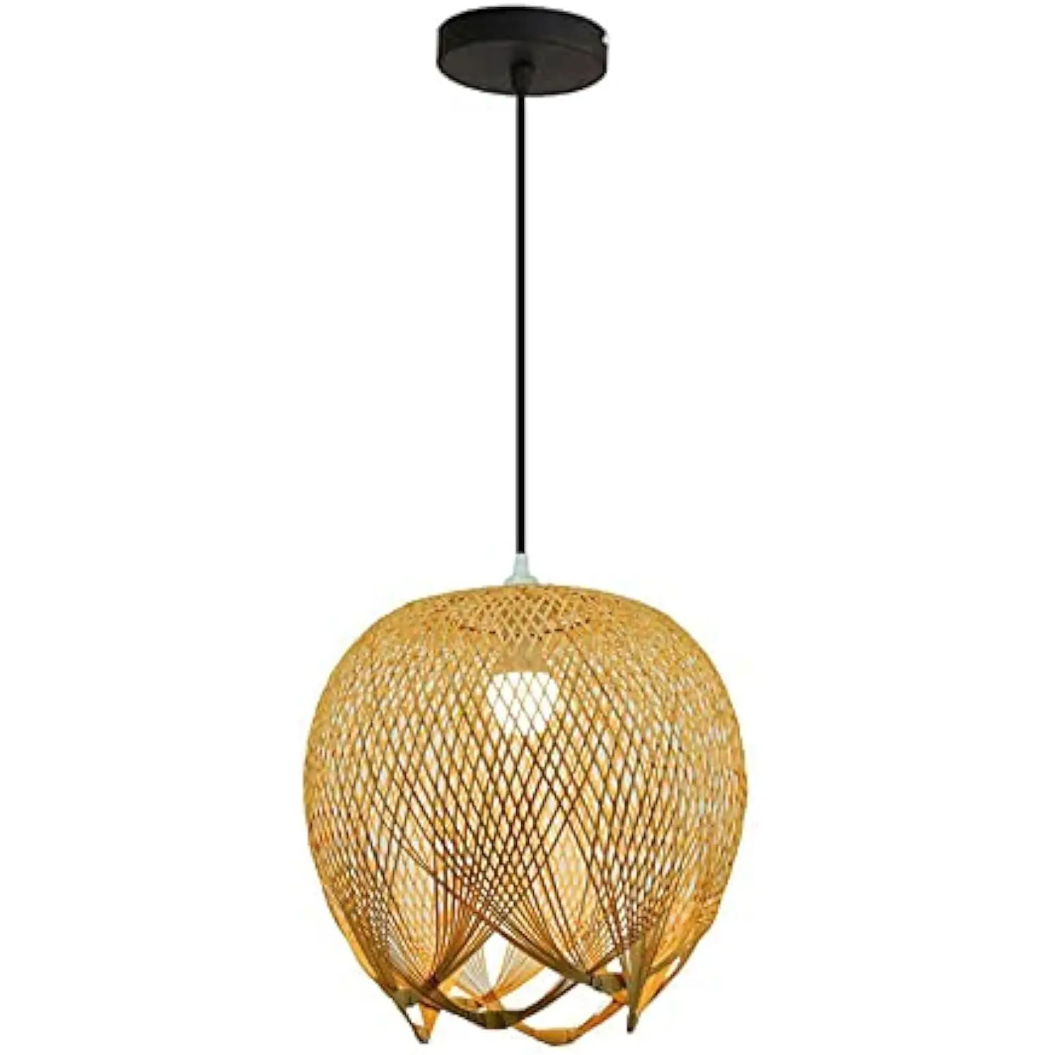 Single-Head Flower Wicker Shape Pendant Lamp Bamboo Lantern Suitable for Farmhouse Restaurant Chandeliers Natural Hand-Woven Pe
Single-Head Flower Wicker Shape Pendant Lamp Bamboo Lantern Suitable for Farmhouse Restaurant Chandeliers Natural Hand-Woven Pe