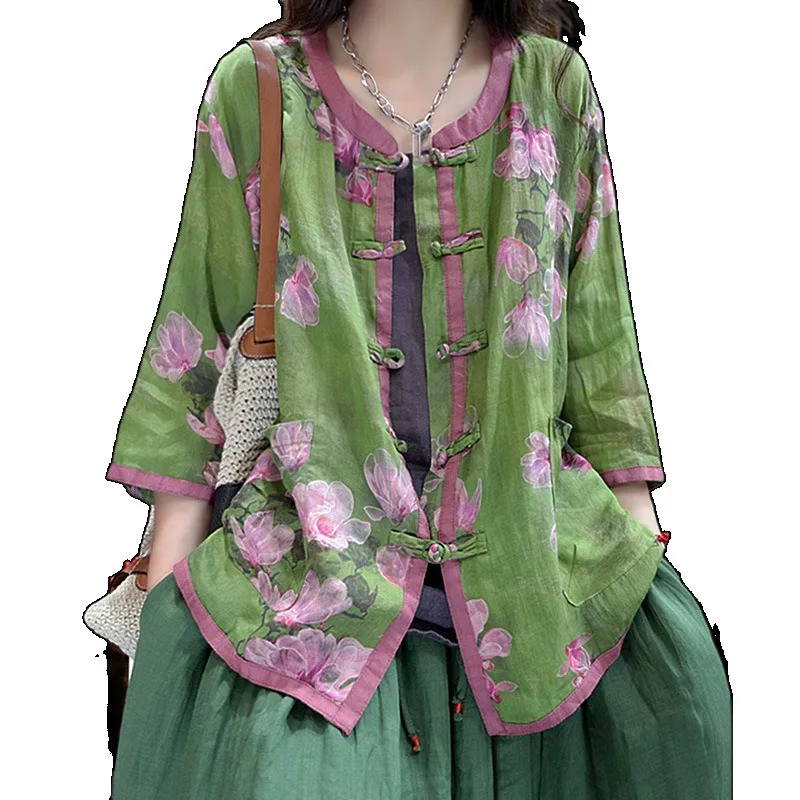 Винтажная блузка с цветочным принтом, свободная посадка, розовые, белые цветы, зеленый контраст, на пуговицах, с широкими рукавами, с рюшами по подолу, весна-лето, повседневный топ
Винтажная блузка с цветочным принтом, свободная посадка, розовые, белые цветы, зеленый контраст, на пуговицах, с широкими рукавами, с рюшами по подолу, весна-лето, повседневный топ