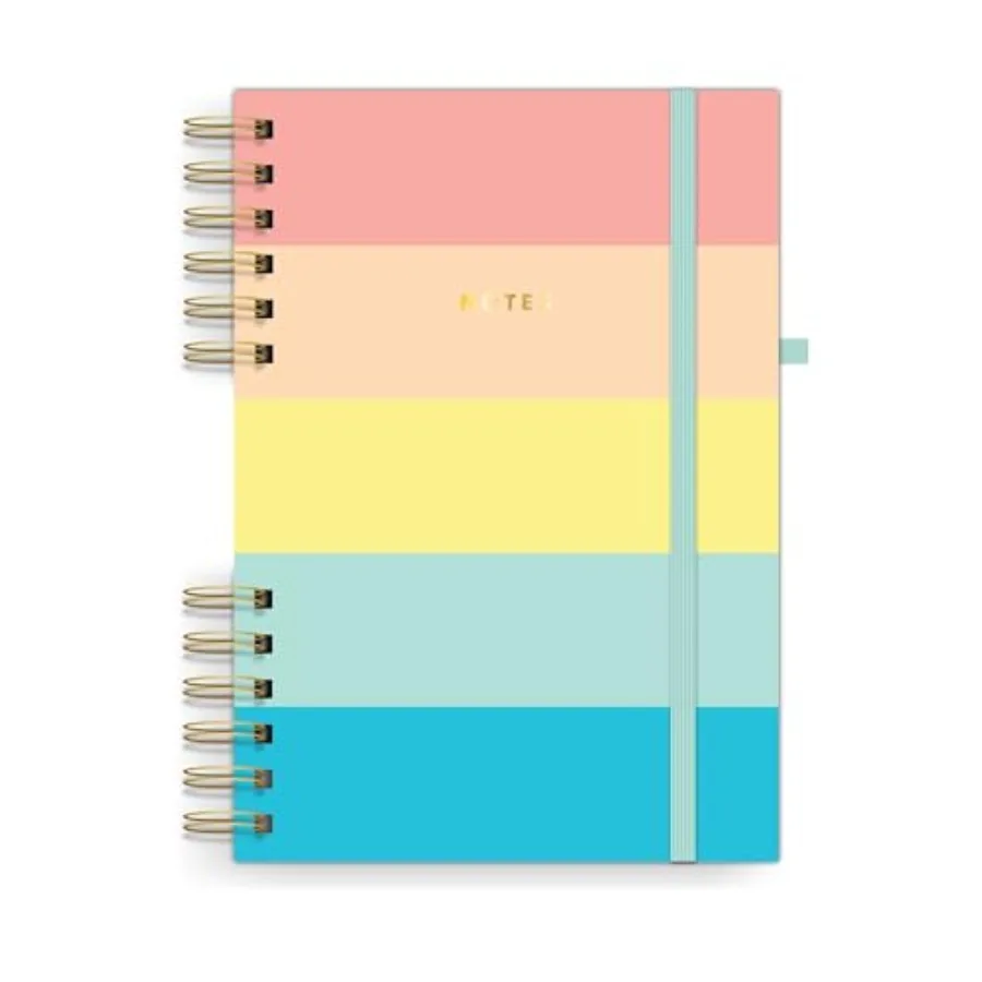 Twin Wire Journal, Hardcover, 6.5" x 8.5", Punchy Pastel Colored Pages, 90 Sheets/180 Ruled Pages 91539
Twin Wire Journal, Hardcover, 6.5" x 8.5", Punchy Pastel Colored Pages, 90 Sheets/180 Ruled Pages 91539