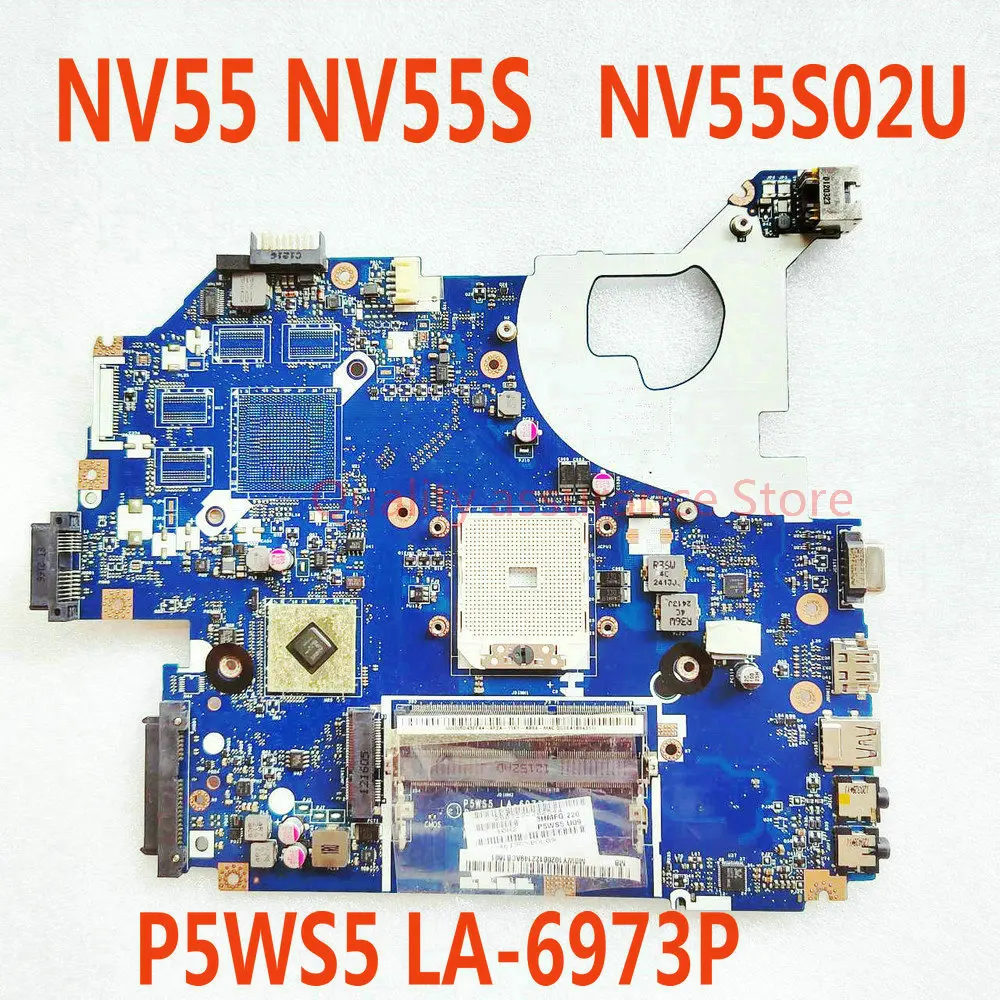 LA-6973P For Acer Gateway NV55 NV55S NV55S02U Notebook P5WS5 LA-6973P Laptop Motherboard DDR3 Socket fs1 Mainboard
LA-6973P For Acer Gateway NV55 NV55S NV55S02U Notebook P5WS5 LA-6973P Laptop Motherboard DDR3 Socket fs1 Mainboard